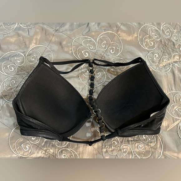 Pink black swim bikini top - Picture 4 of 4